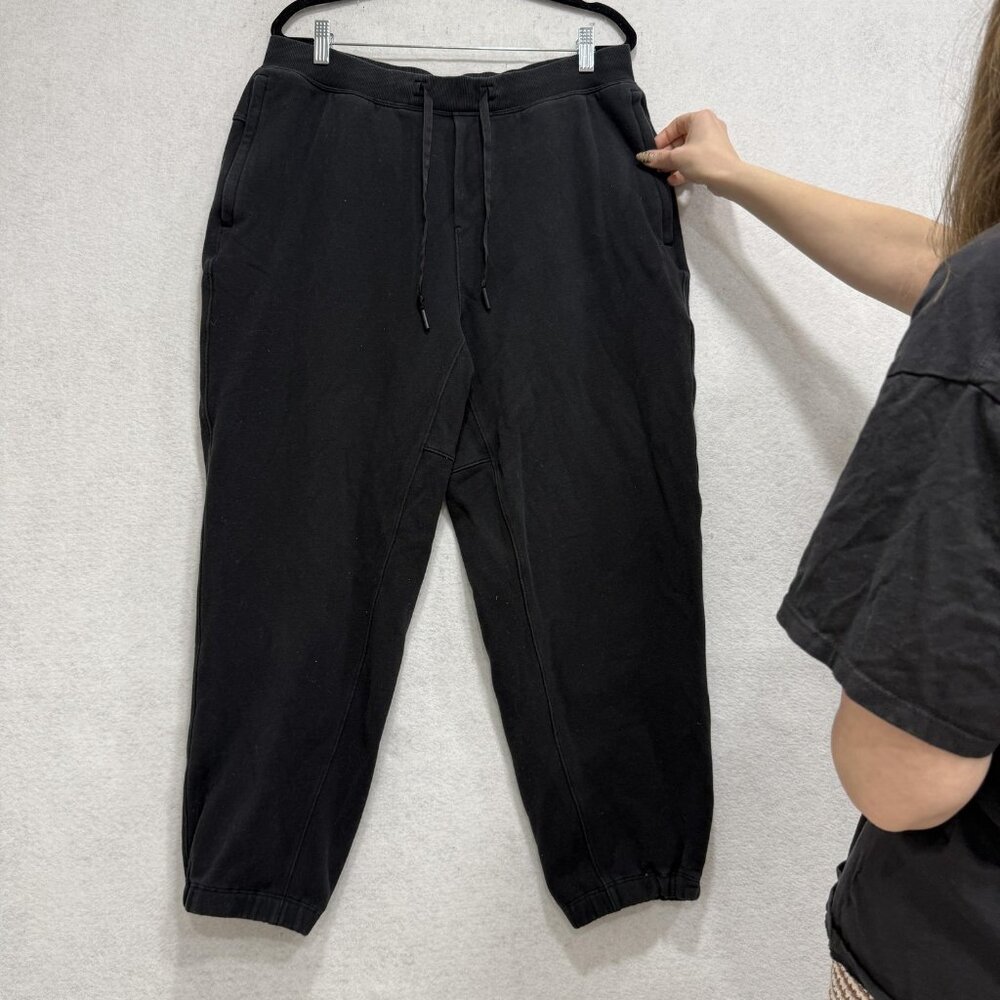 Lululemon Pants Mens Large Black Joggers Zip Pocket Athletic Cuffed LM6AVS5S-04 - Picture 2 of 8